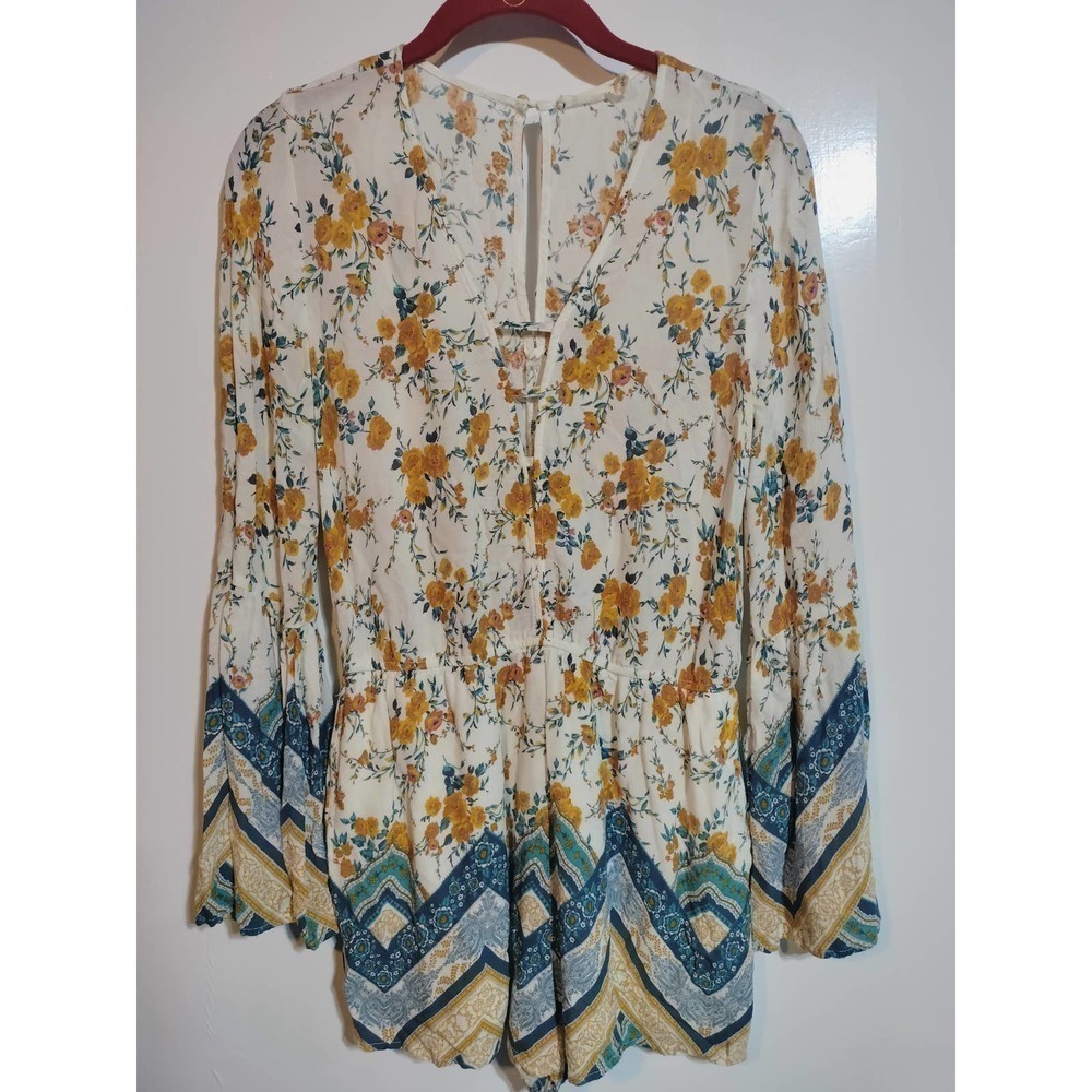 Chloe and Katie one piece long sleeve top with shorts on bottom size medium